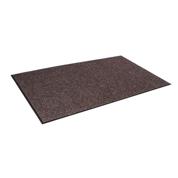 Crown Matting Technologies Scraper/Wiper Mat, Polypropylene fiber, 1/2" Thick, Dark Brown, 3' W x 6' L MN 0036DB - main
